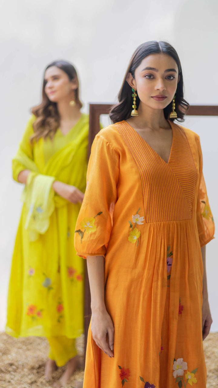 Zooni Tunic Set (Narangi)