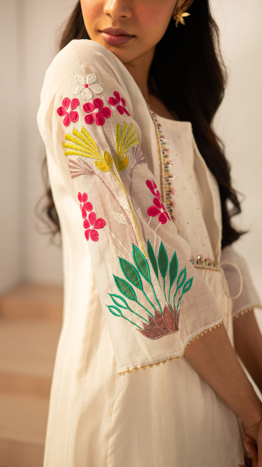 Zuri Mul Chanderi Tunic Set