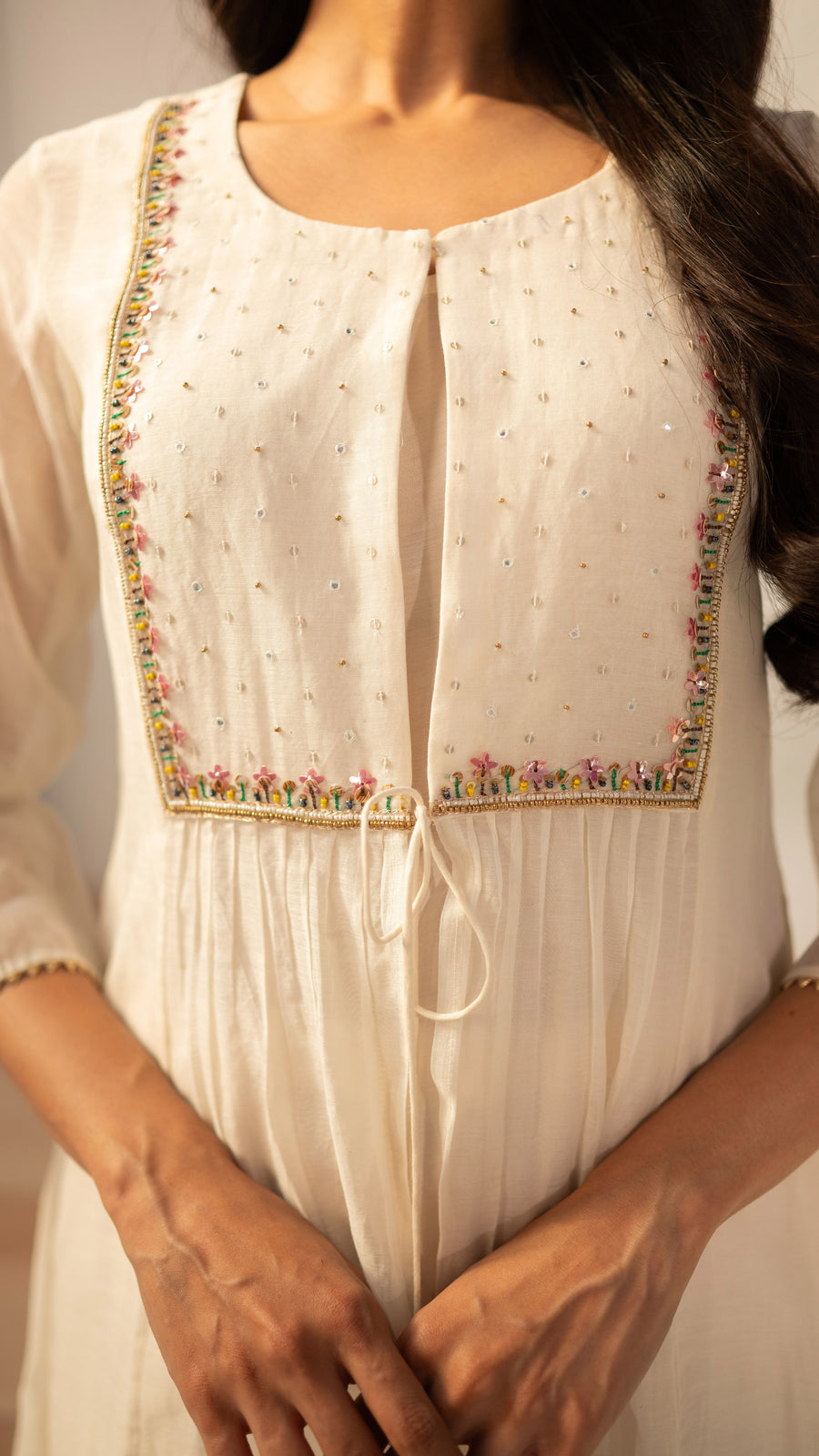 Zuri Mul Chanderi Tunic Set