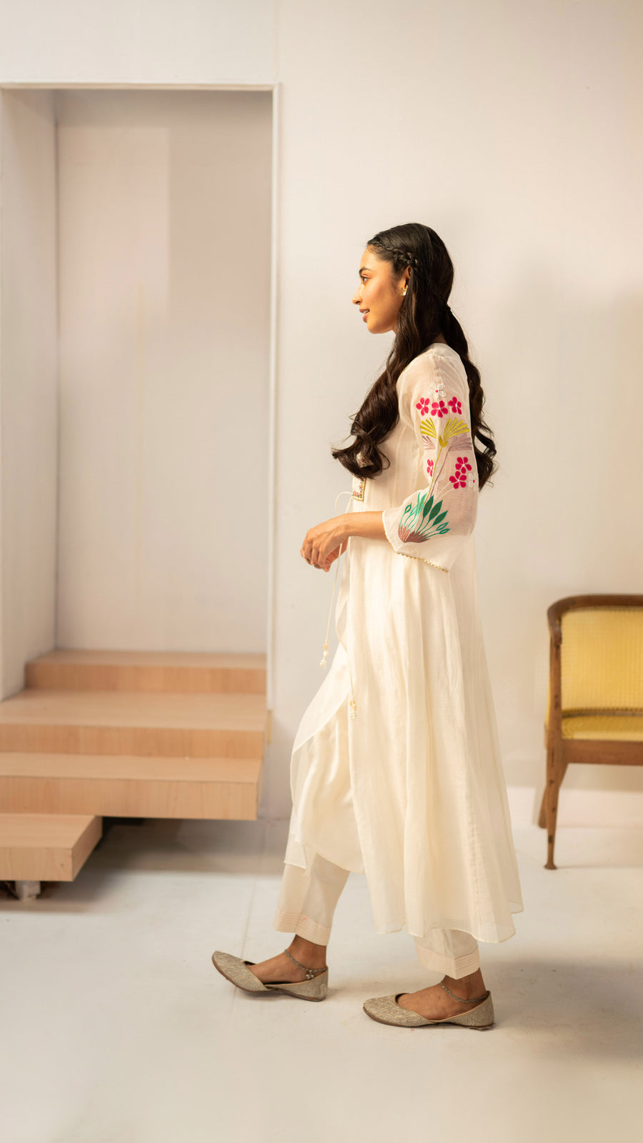 Zuri Mul Chanderi Tunic Set