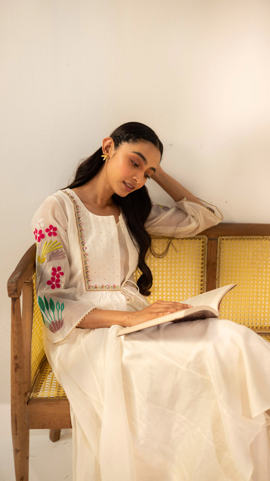 Zuri Mul Chanderi Tunic Set