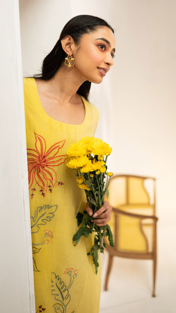 Zavi Tunic Set (Yellow)
