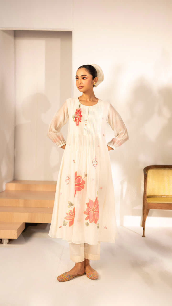 Zoya Tunic Set (Off-White)