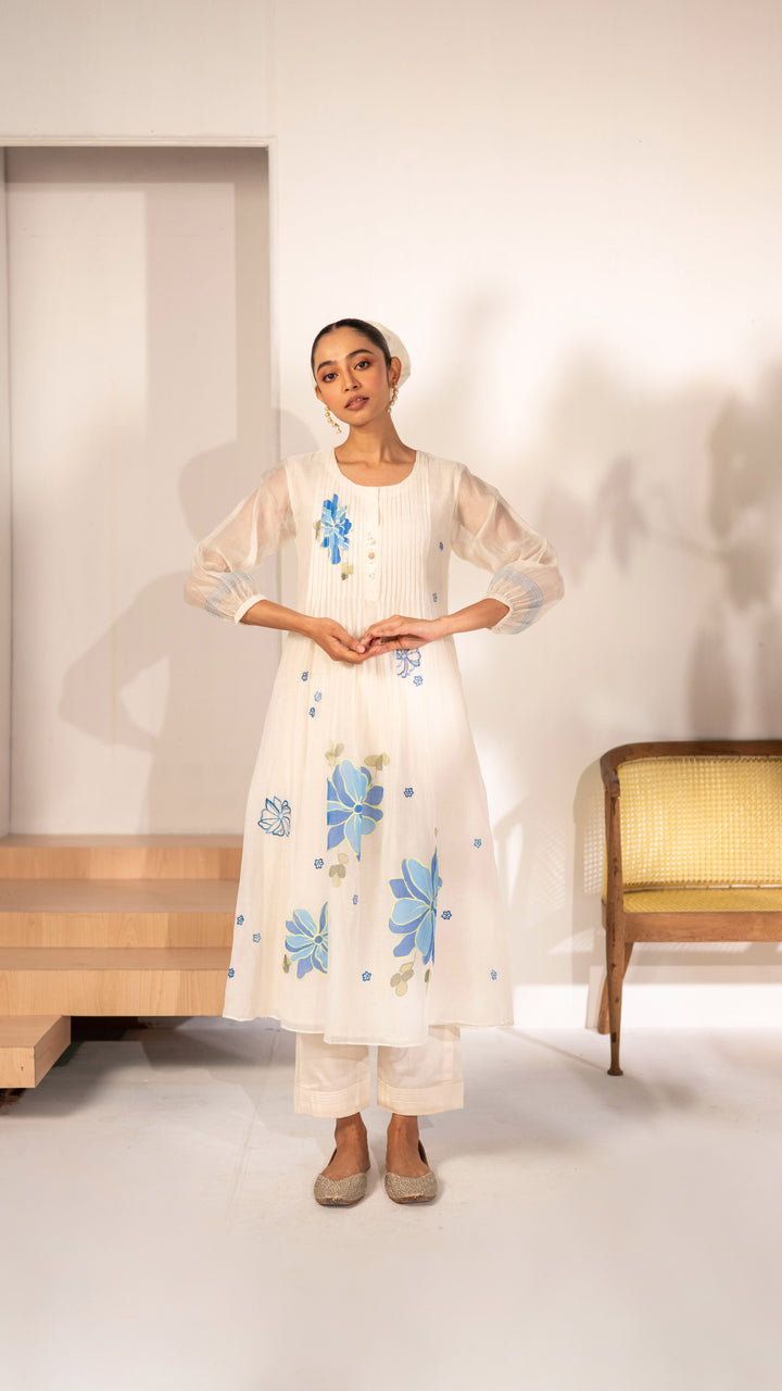 Zoya Tunic Set (Off-White)
