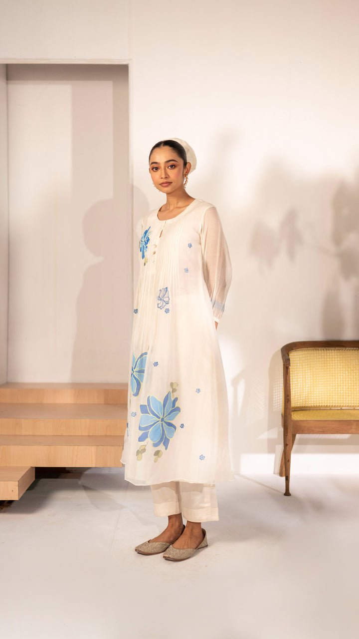 Zoya Tunic Set (Off-White)