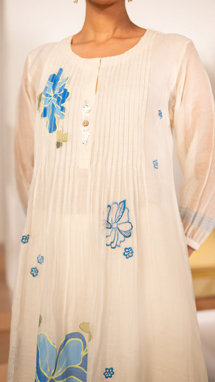 Zoya Tunic Set (Off-White)