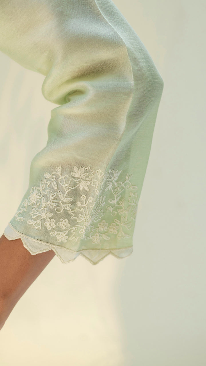 Fiza Kurta Set (Pastel Green)
