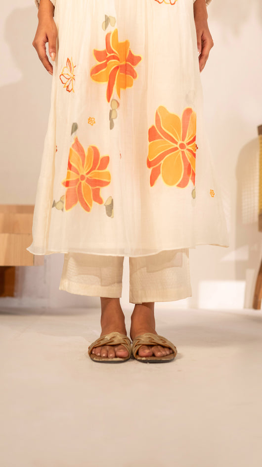 Zoya Tunic Set (Off-White)