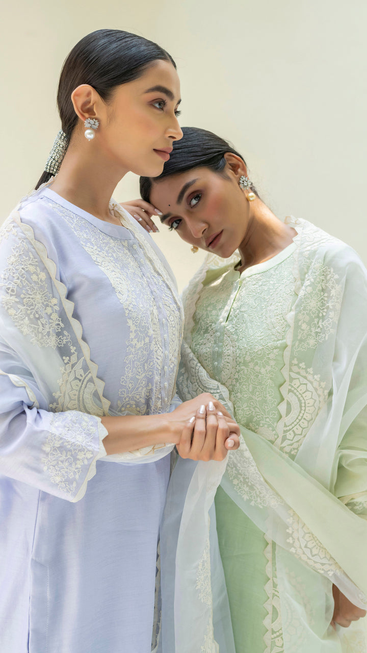 Fiza Kurta Set (Lavender)