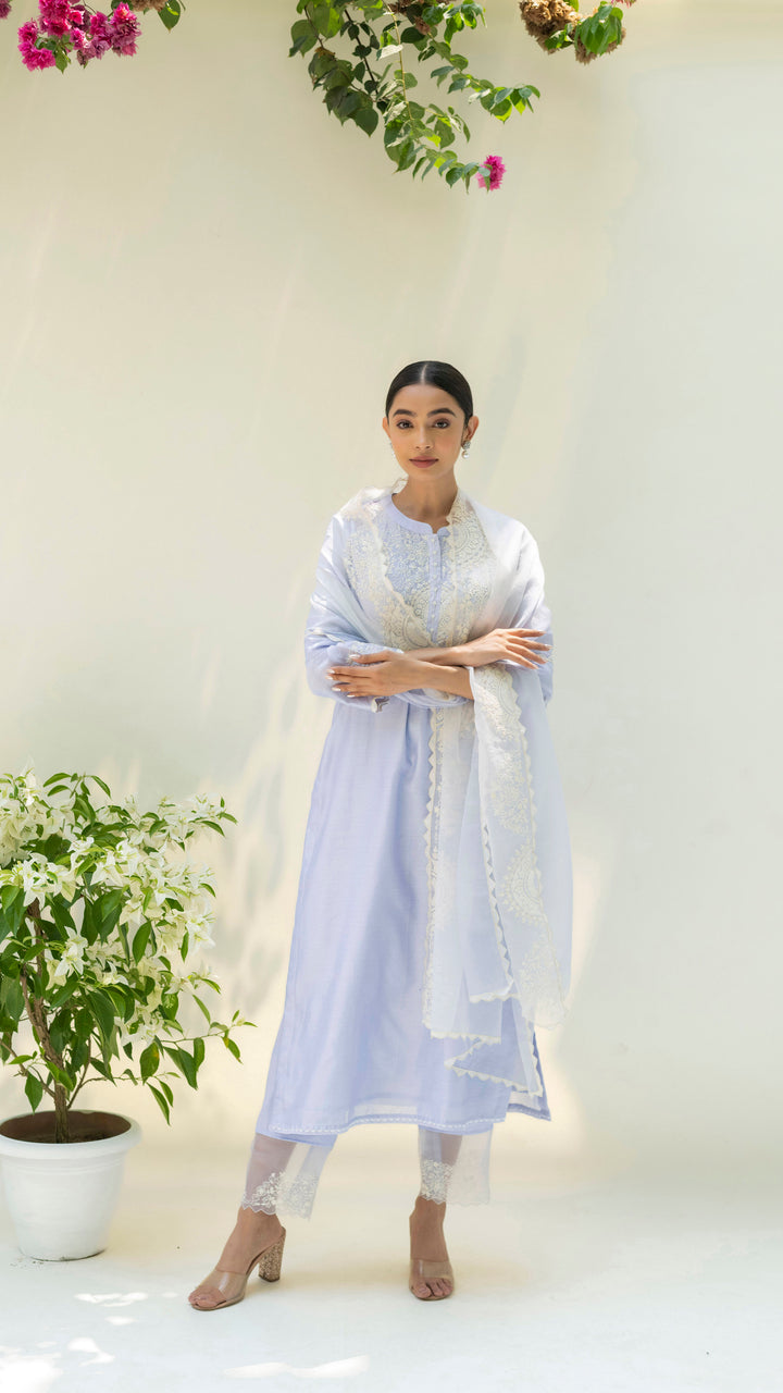 Fiza Kurta Set (Lavender)