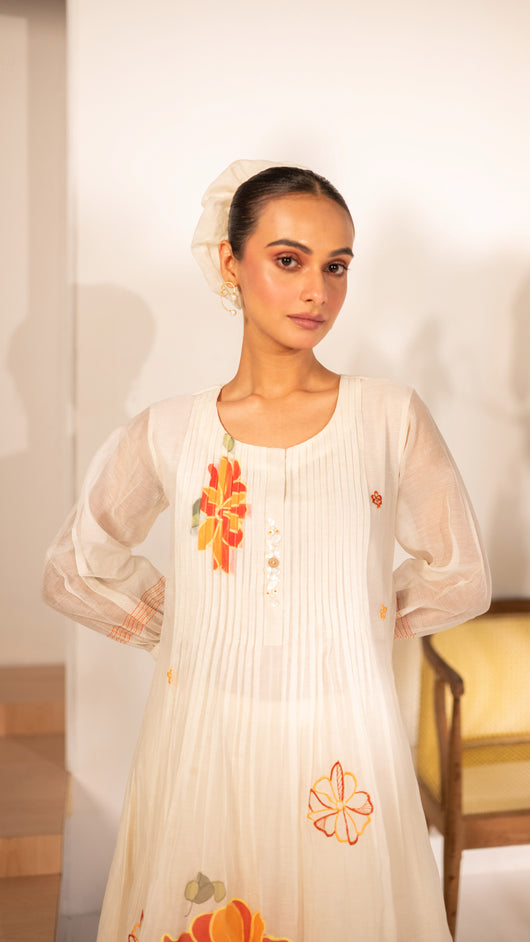 Zoya Tunic Set (Off-White)