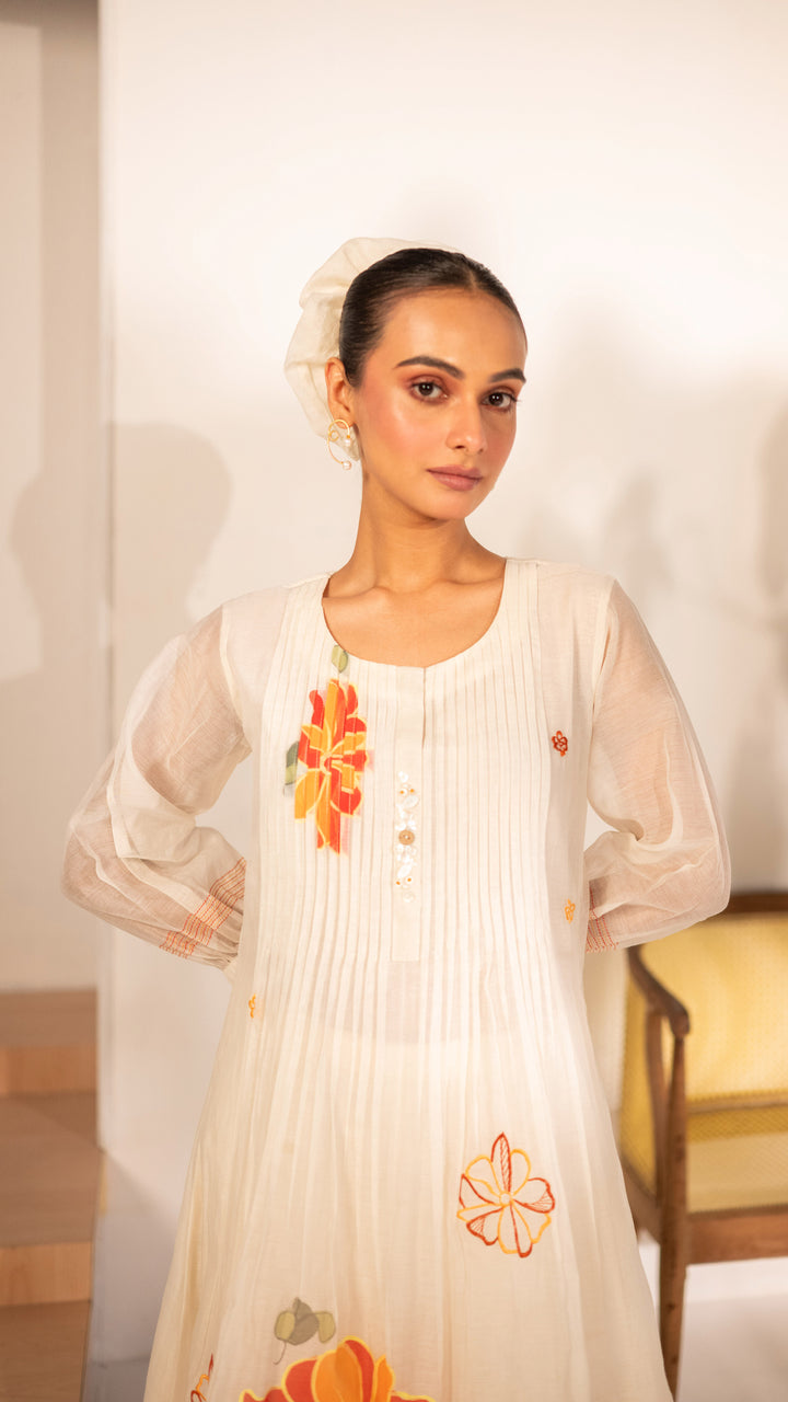 Zoya Tunic Set (Off-White)