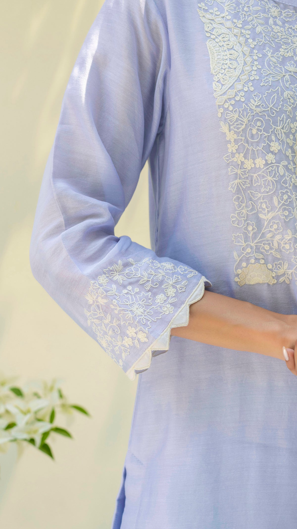 Fiza Kurta Set (Lavender)