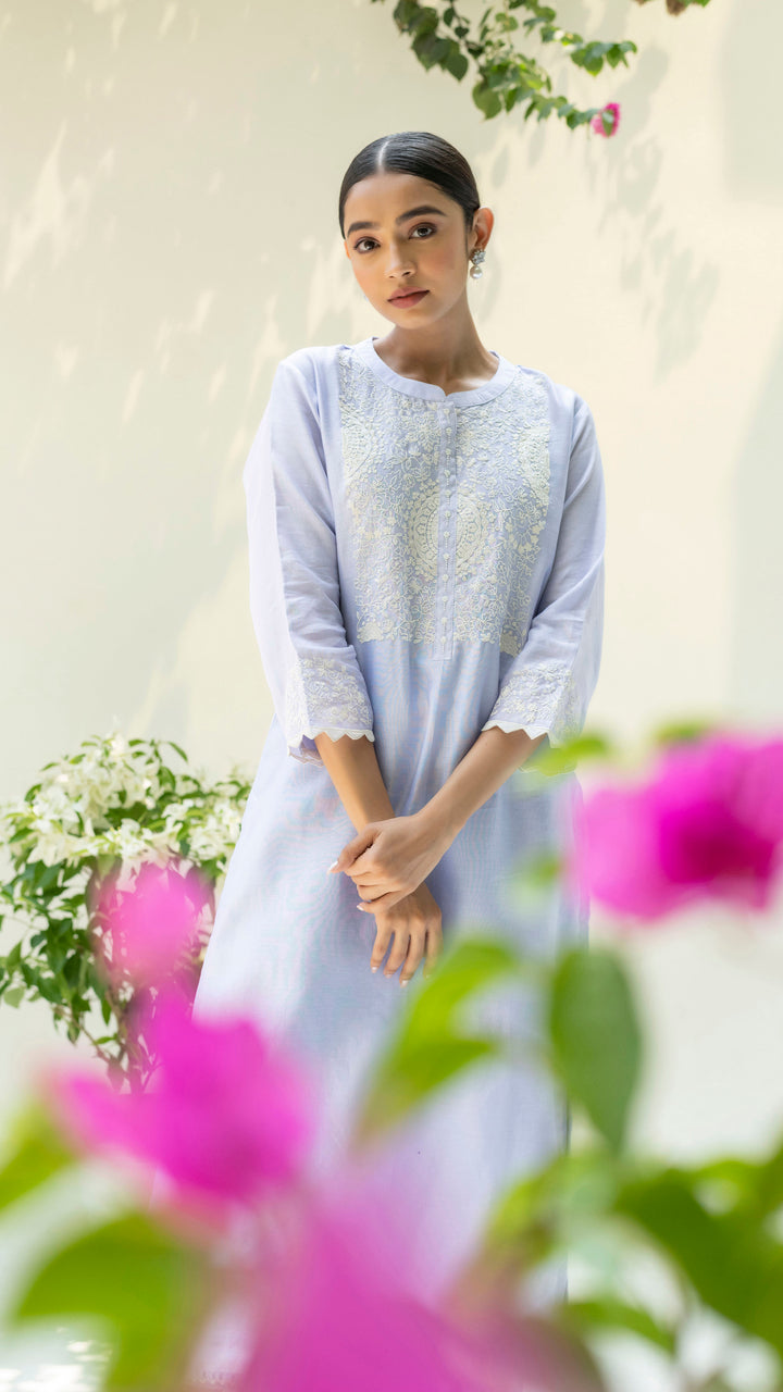 Fiza Kurta Set (Lavender)