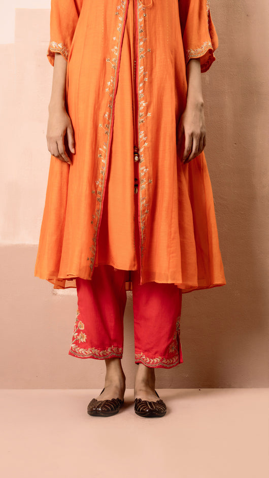Tara Jacket Set (Orange)