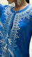 Dastak Kurta Set (Sapphire Blue)