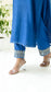 Dastak Kurta Set (Sapphire Blue)