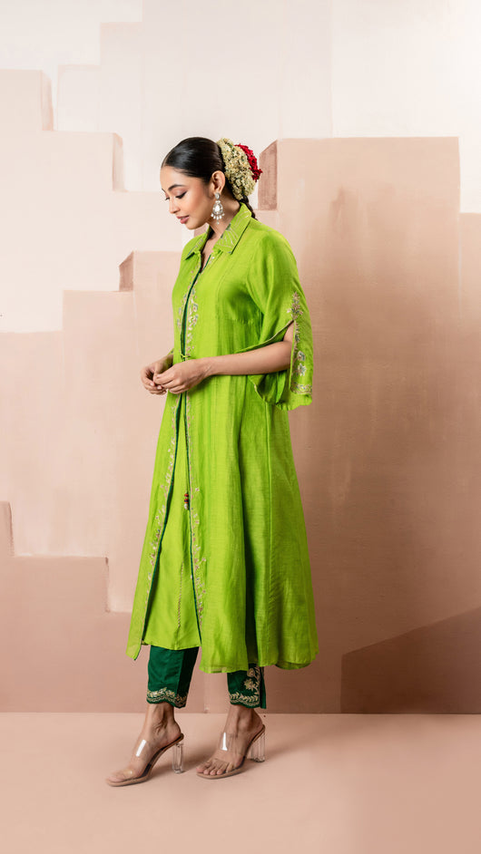Tara Jacket Set (Green)
