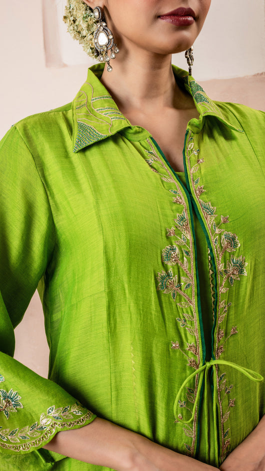 Tara Jacket Set (Green)