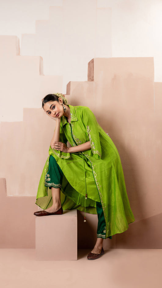 Tara Jacket Set (Green)