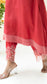 Seher Asymmetrical Kurta Set (Dusty Red)