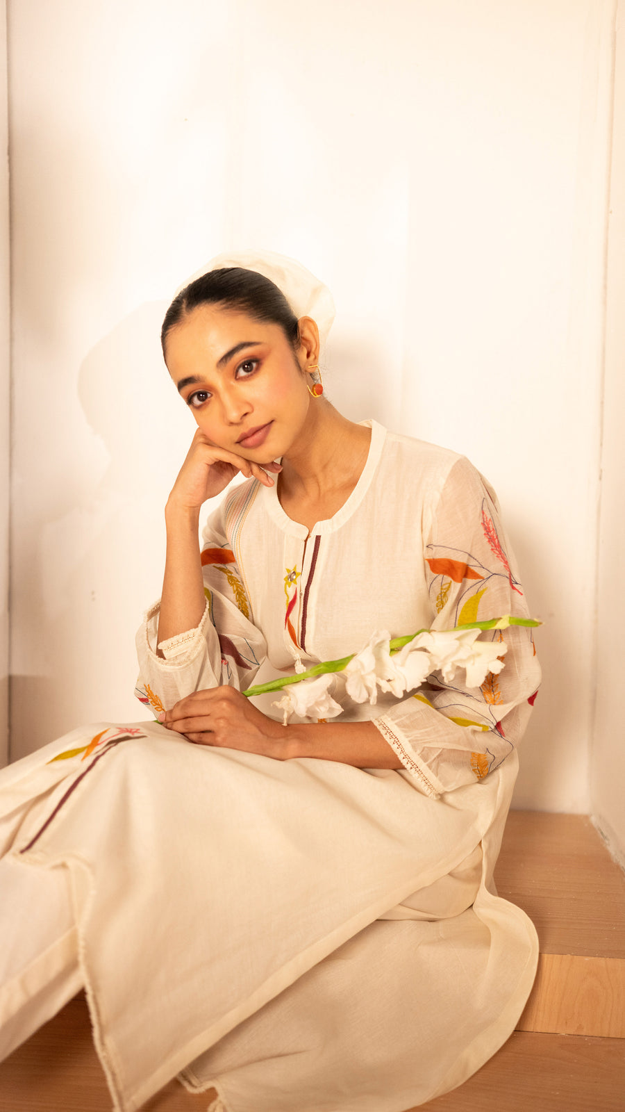 Ziva Mul Chanderi Co-ord Set