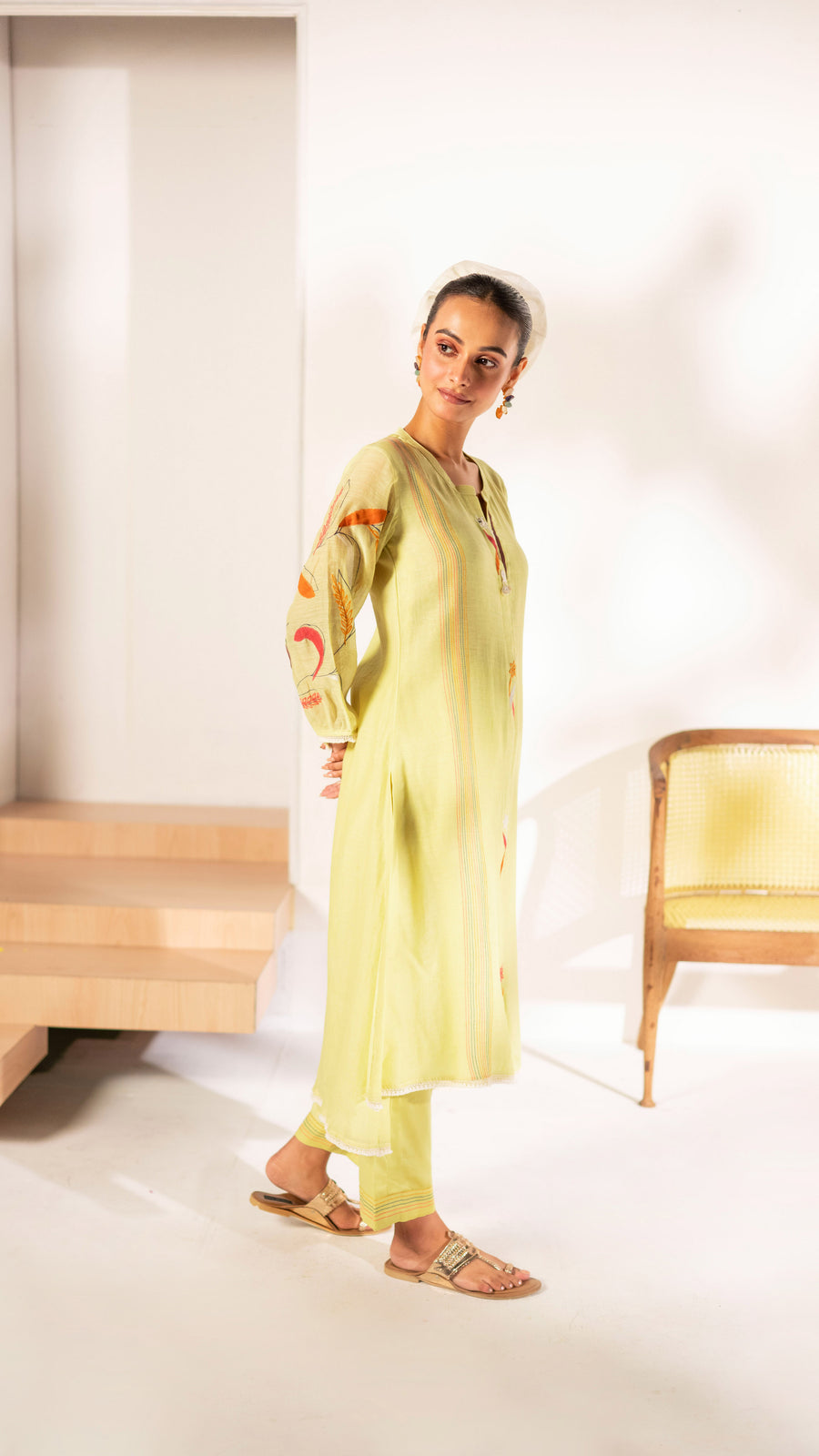Ziva Mul Chanderi Co-ord Set