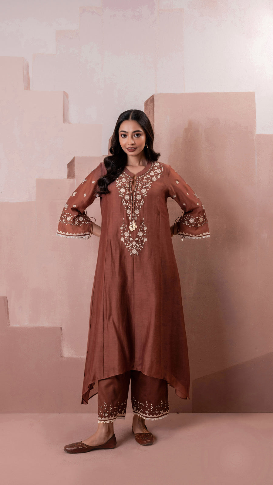 Alaya Mul Chanderi A-line Kurta Set