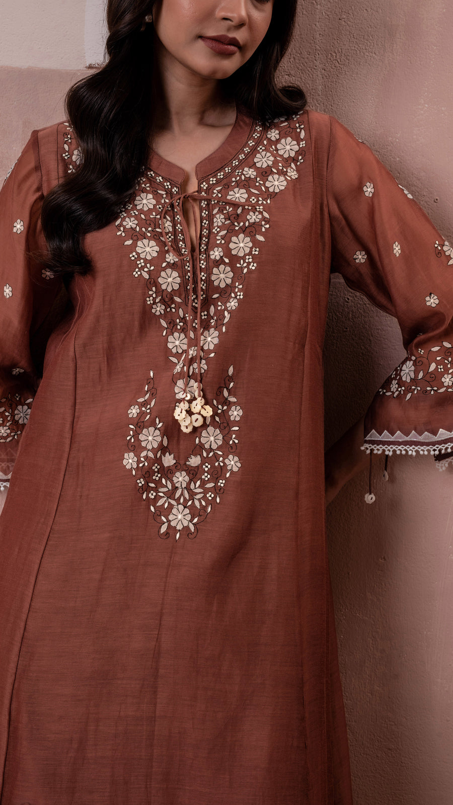 Alaya Mul Chanderi A-line Kurta Set