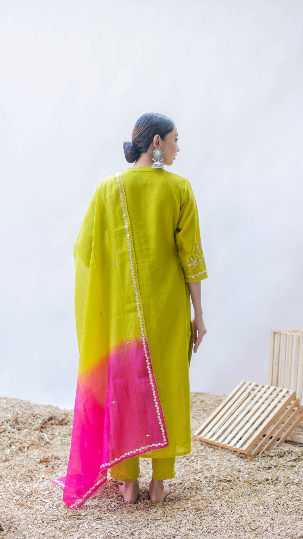 Gulmina Kurta Set (Angoori)