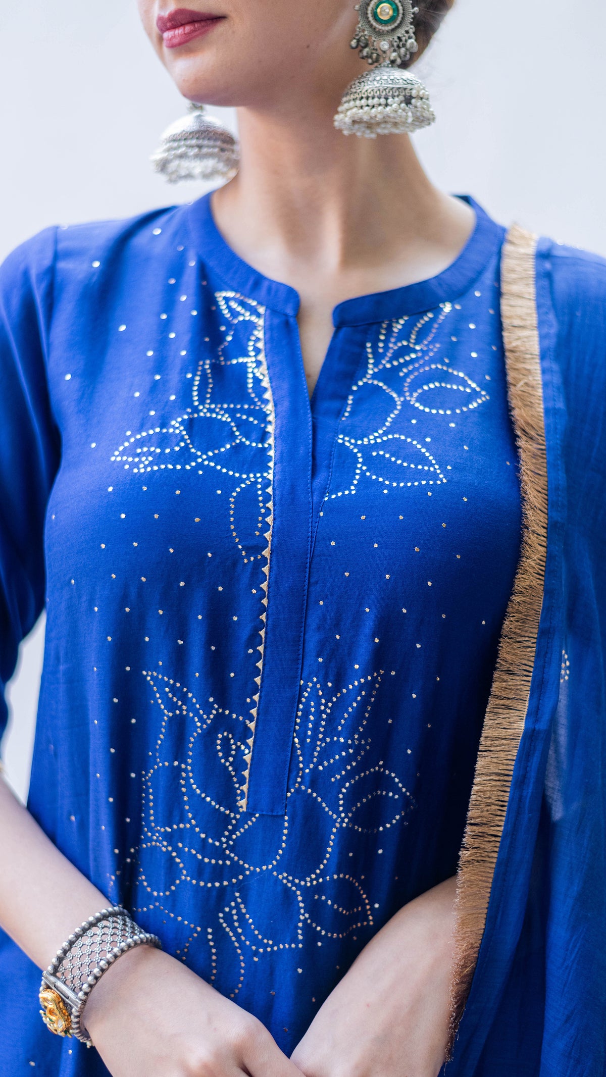 Bhini Kurta Set (Morpankhi)