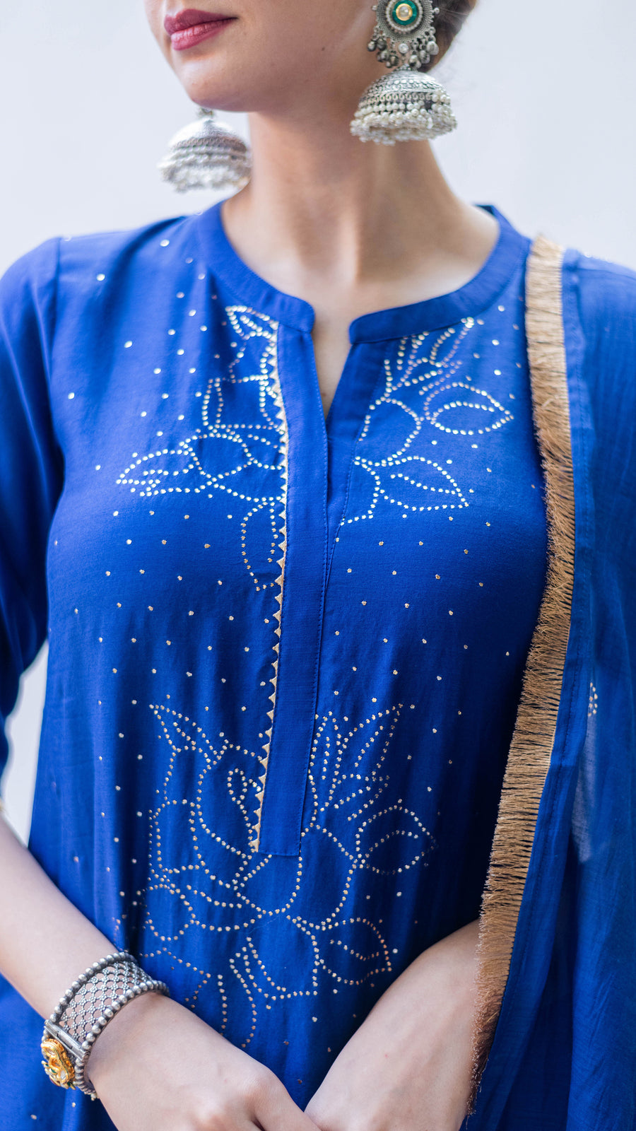 Bhini Kurta Set (Morpankhi)