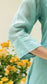 Seher Asymmetrical Kurta Set (Iceberg Blue)