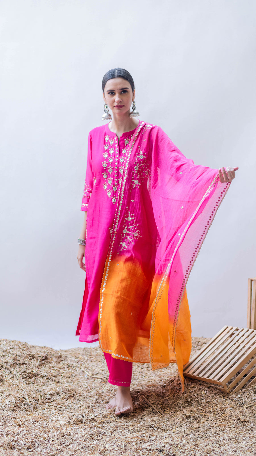 Gulmina Kurta Set (Rani)
