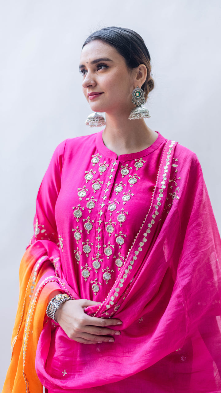 Gulmina Kurta Set (Rani)