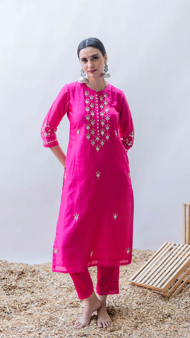 Gulmina Kurta Set (Rani)