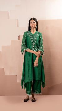 Alaya Mul Chanderi A-line Kurta Set
