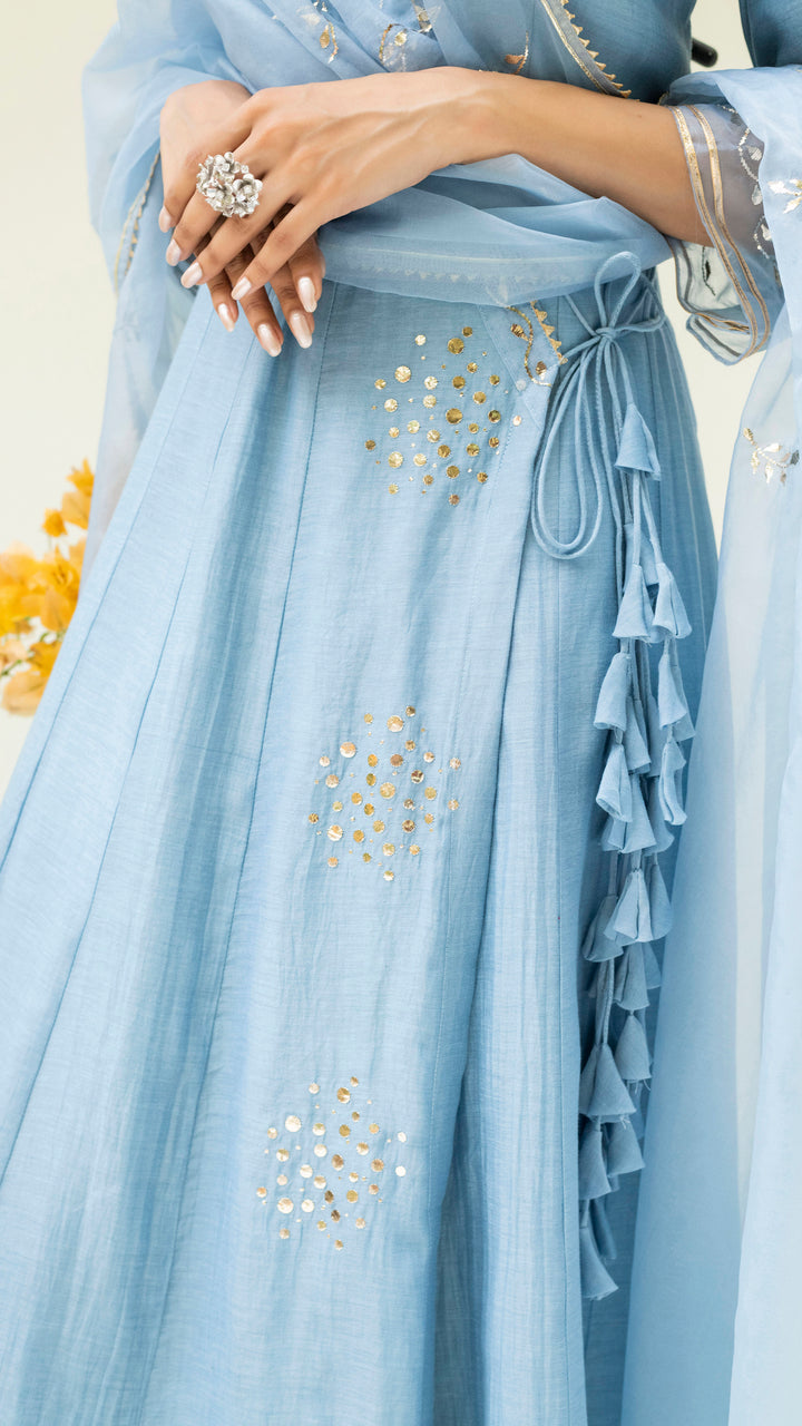 Muskat Angrakha Set (Iceberg Blue)