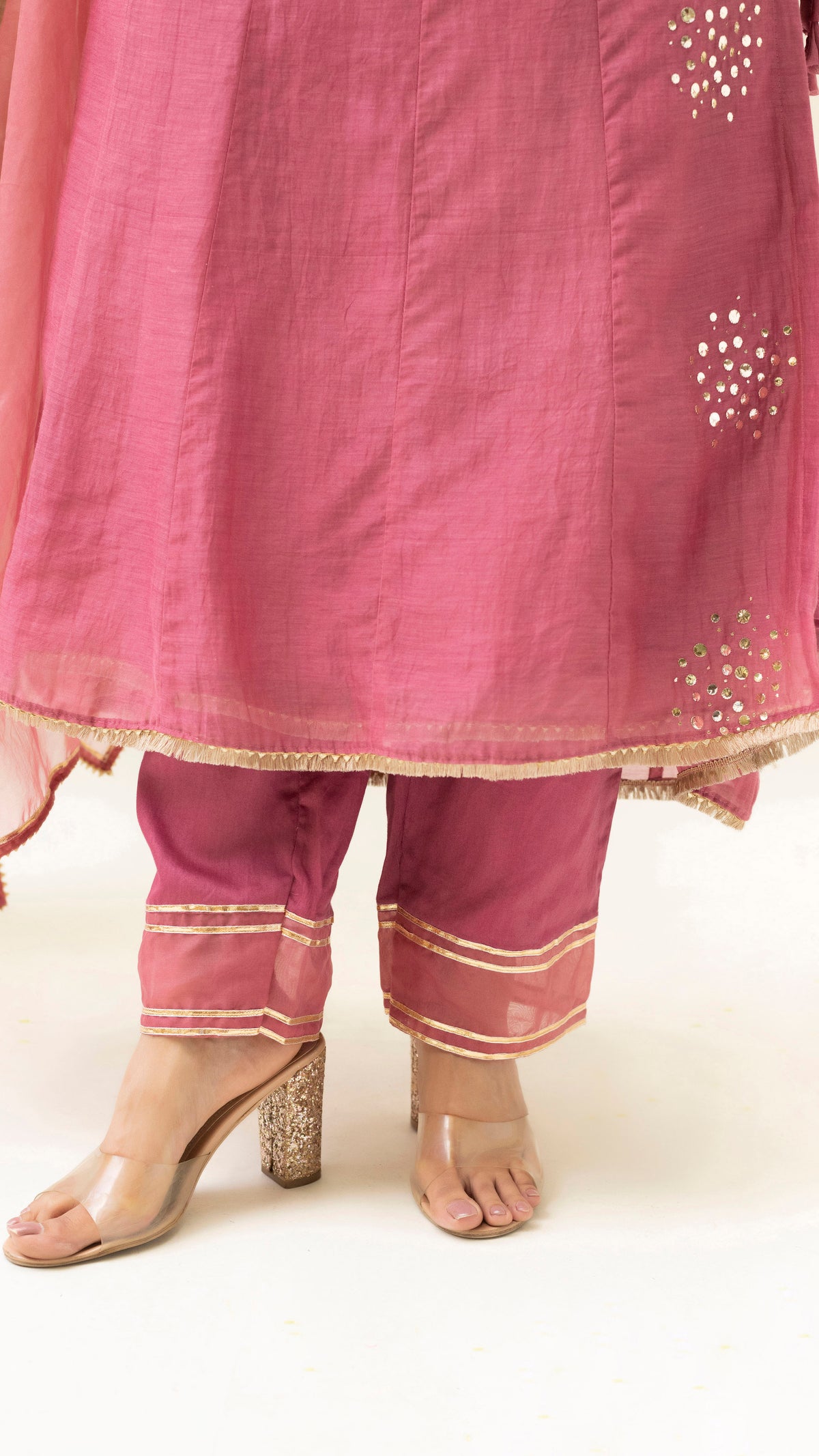 Muskat Angrakha Set (Plum Pink)