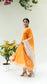 Parchhai Anarkali Set (Burnt Orange)