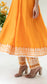Parchhai Anarkali Set (Burnt Orange)