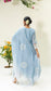 Parchhai Anarkali Set (Iceberg Blue)
