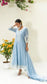 Parchhai Anarkali Set (Iceberg Blue)