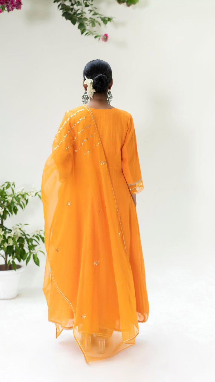 Muskat Angrakha Set (Burnt Orange)