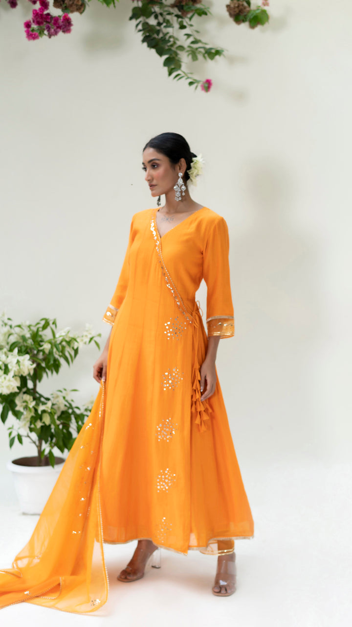 Muskat Angrakha Set (Burnt Orange)