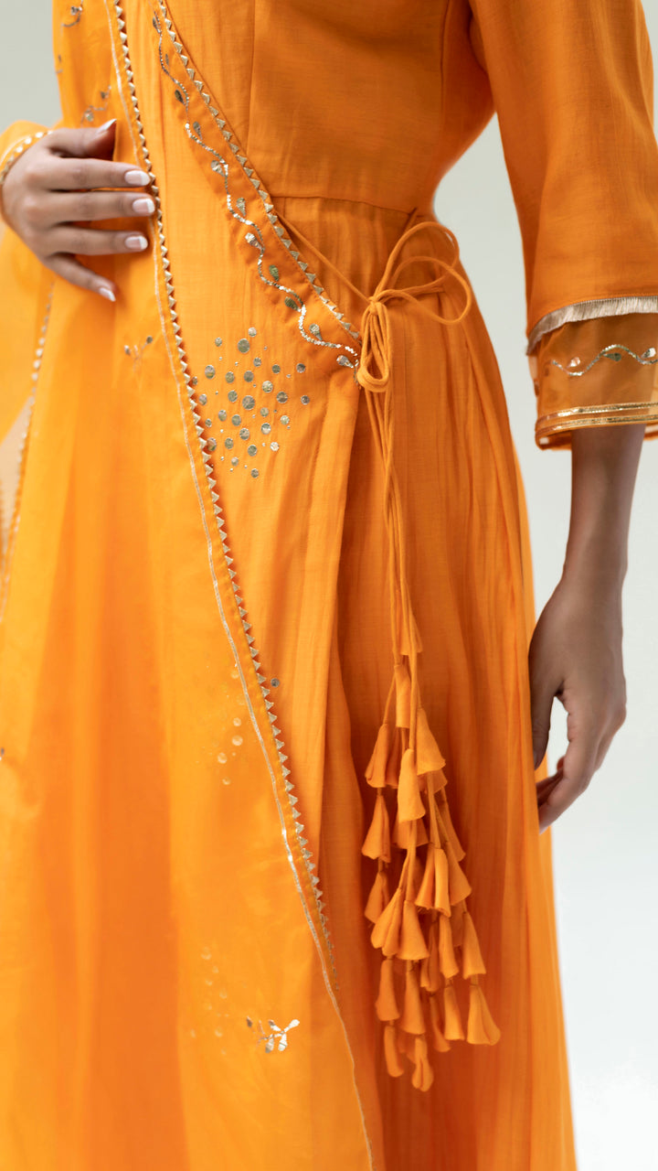 Muskat Angrakha Set (Burnt Orange)