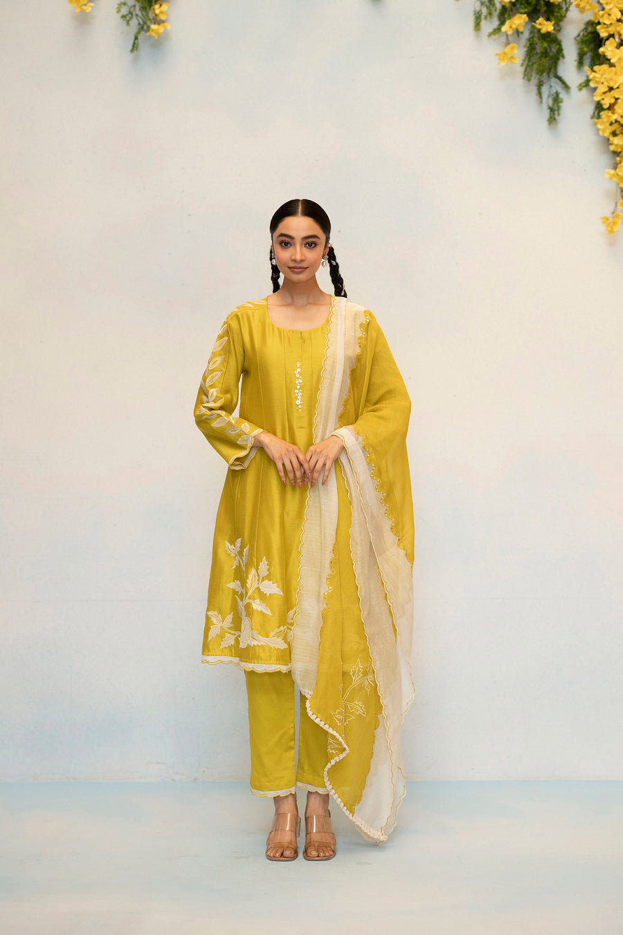 Seher Silk Chanderi Anarkali Set