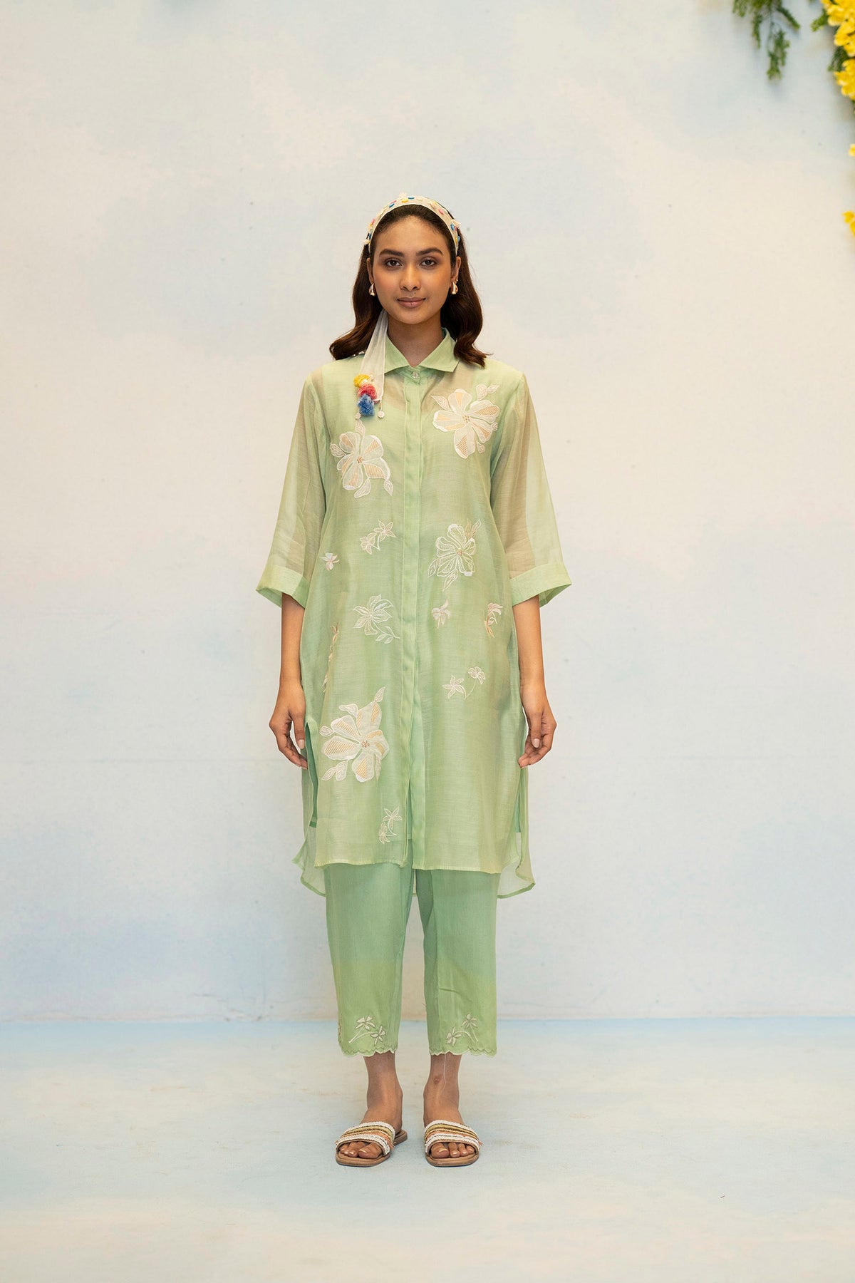 Zara Mul Chanderi Co-ord Set