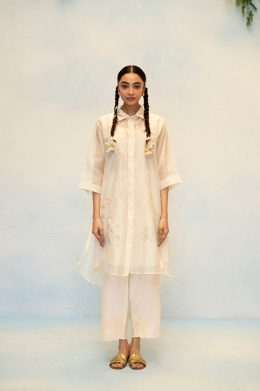 Zara Mul Chanderi Co-ord Set