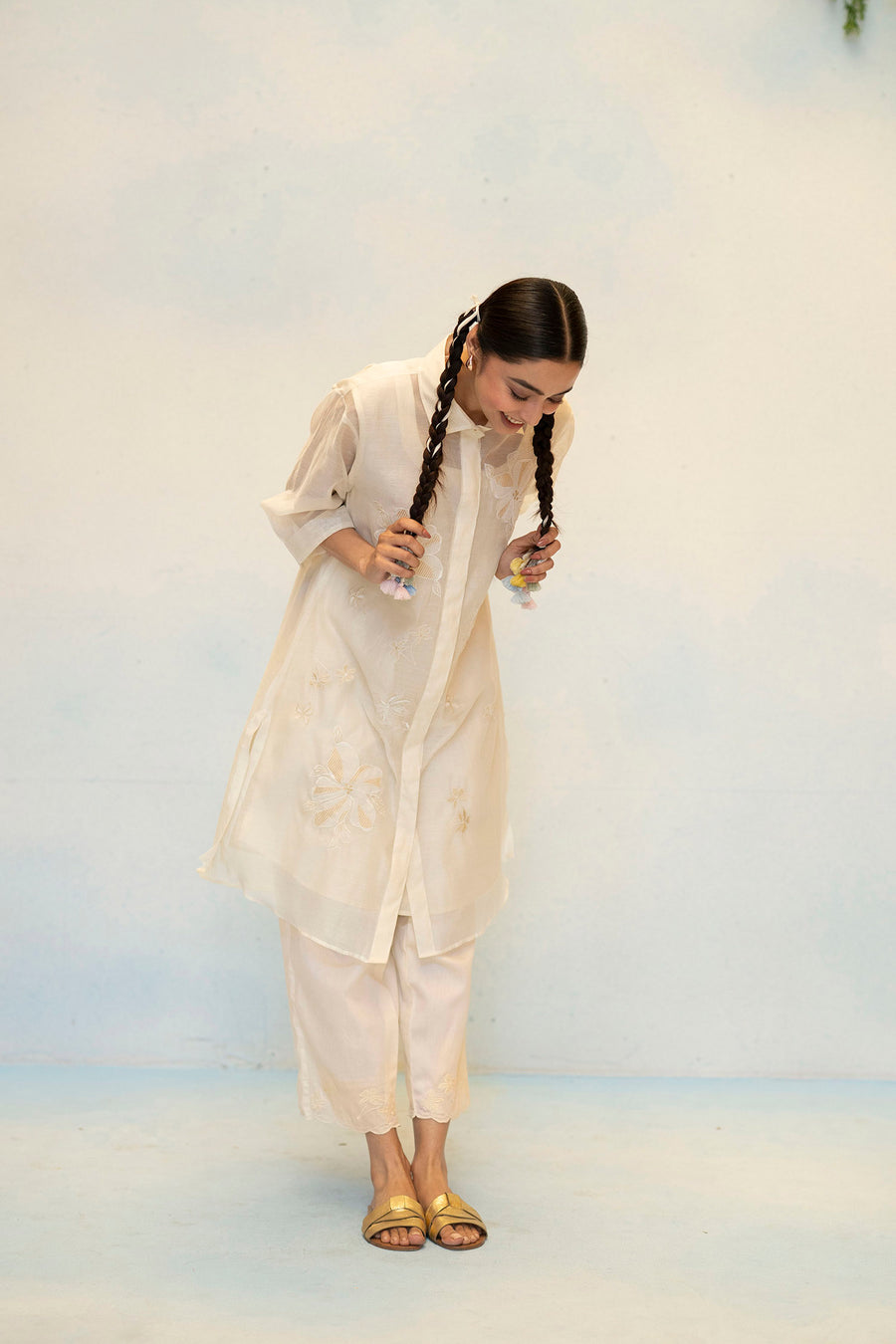 Zara Mul Chanderi Co-ord Set